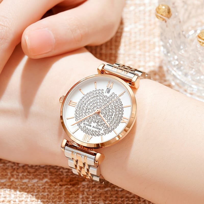 Trsoye Women Ladice CHAIN WATCH (tow tone) - Image 6