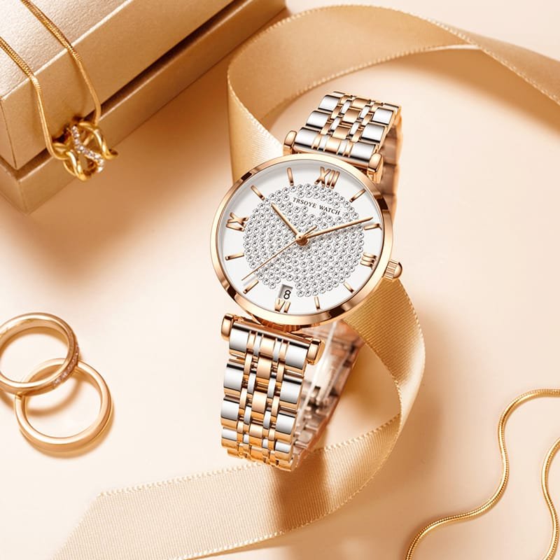 Trsoye Women Ladice CHAIN WATCH (tow tone) - Image 7