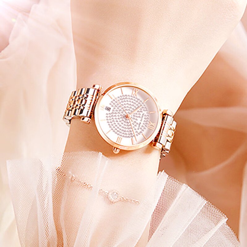 Trsoye Women Ladice CHAIN WATCH (tow tone) - Image 4