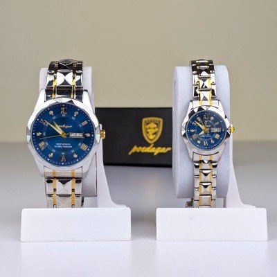 Poedagar Luxury Couple Watch (Water Resistant) - Image 2