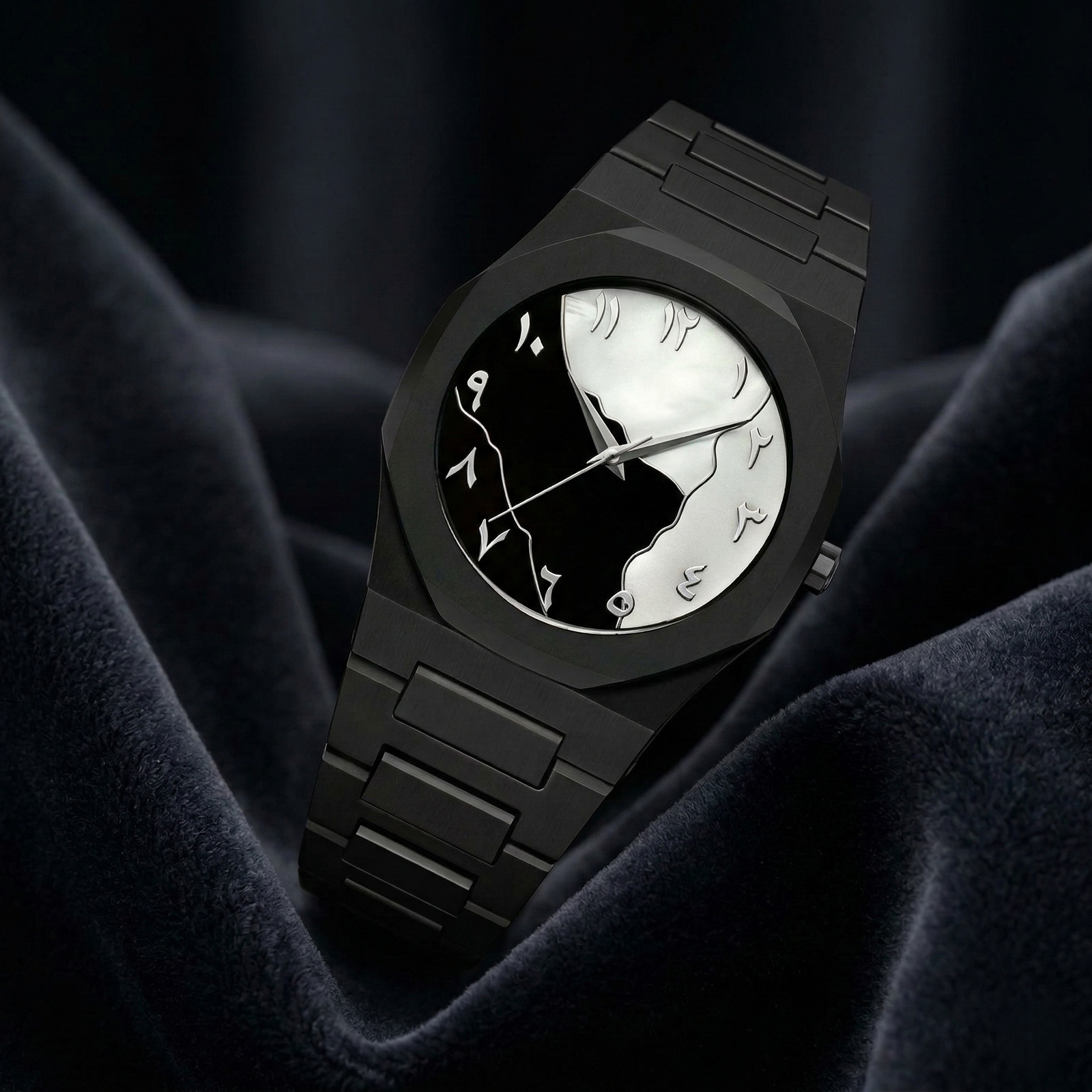 Arabic girls watch Premium Look With Butterfly Lock (Black)