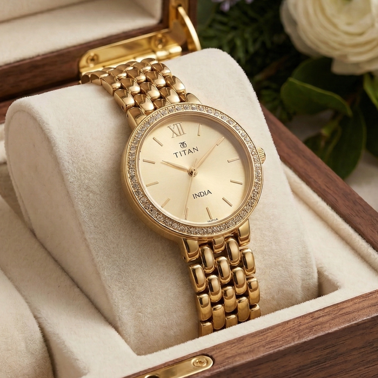 Titan Two-Tone Roman Dial Watch for Women - Image 2