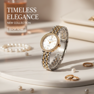 Titan Two-Tone Roman Dial Watch for Women