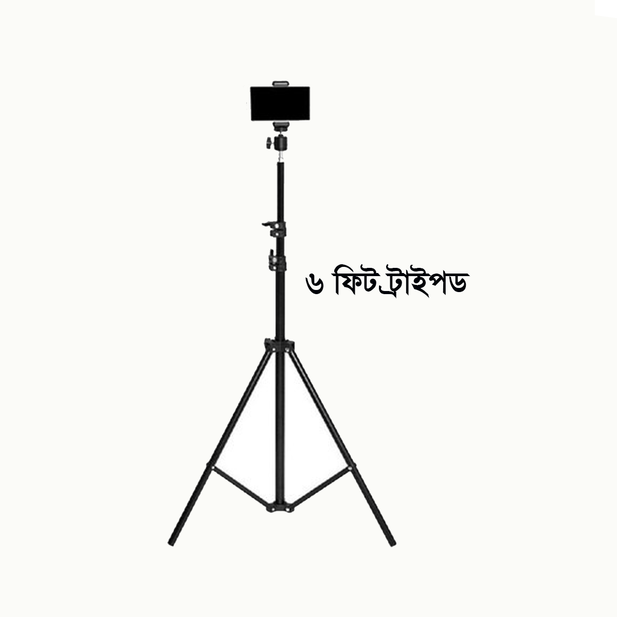 6 Fit Tripod Stand +10" Ring Light + K8 Microphone - Image 4