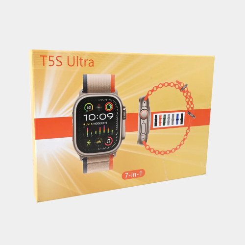 T5S Ultra Smart Watch With 7 Different Straps - Image 3