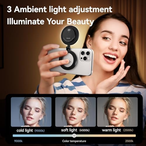 Magnetic Silicone Fill Light with Suction - Image 2