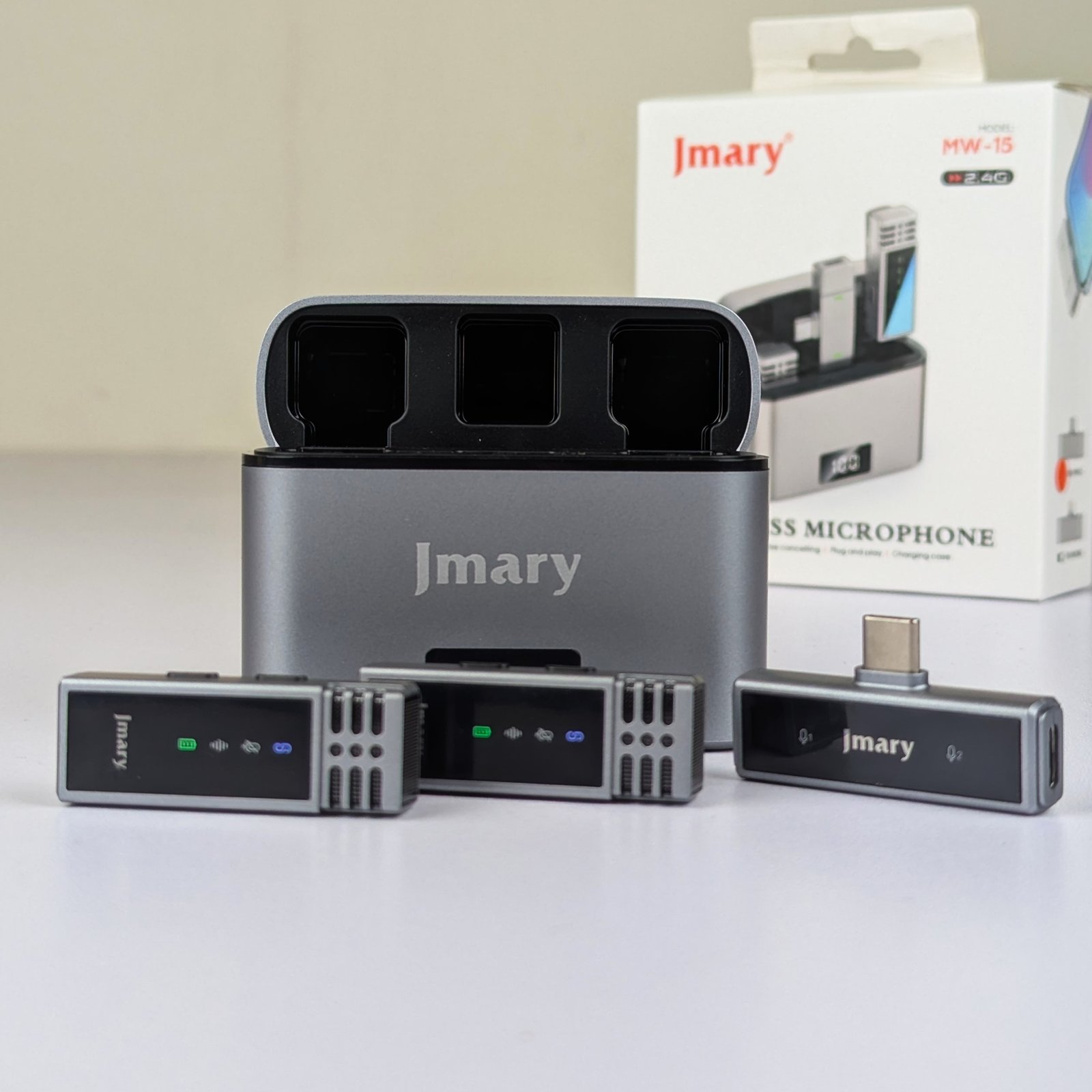 Jmary MW-15 | 2.4G Wireless Microphone For Mobile TYPE-C | Dual Microphone - Image 5