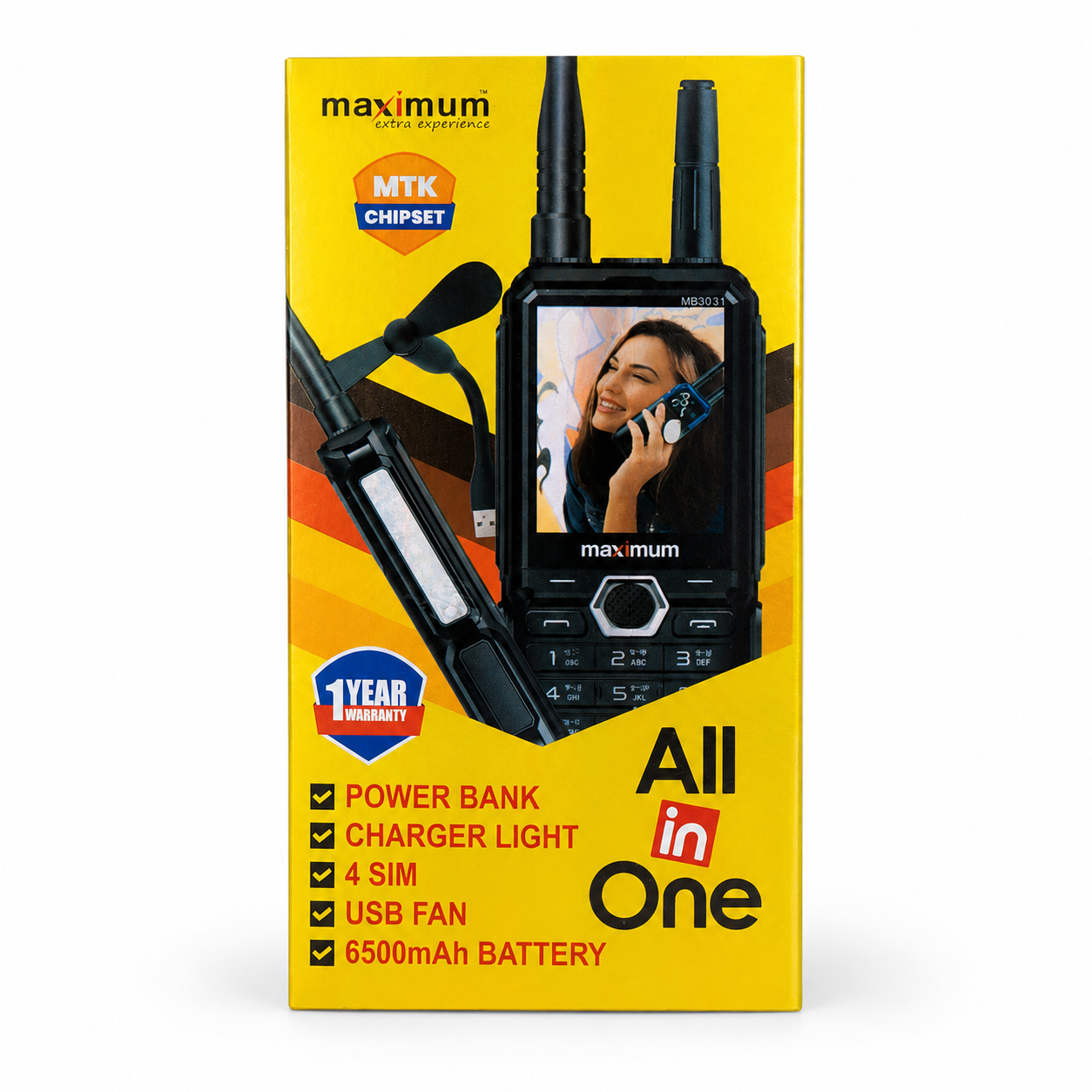 Maximum MB3031 Mobile Four SIM Dual Antenna 6500mAh Battery - Image 5
