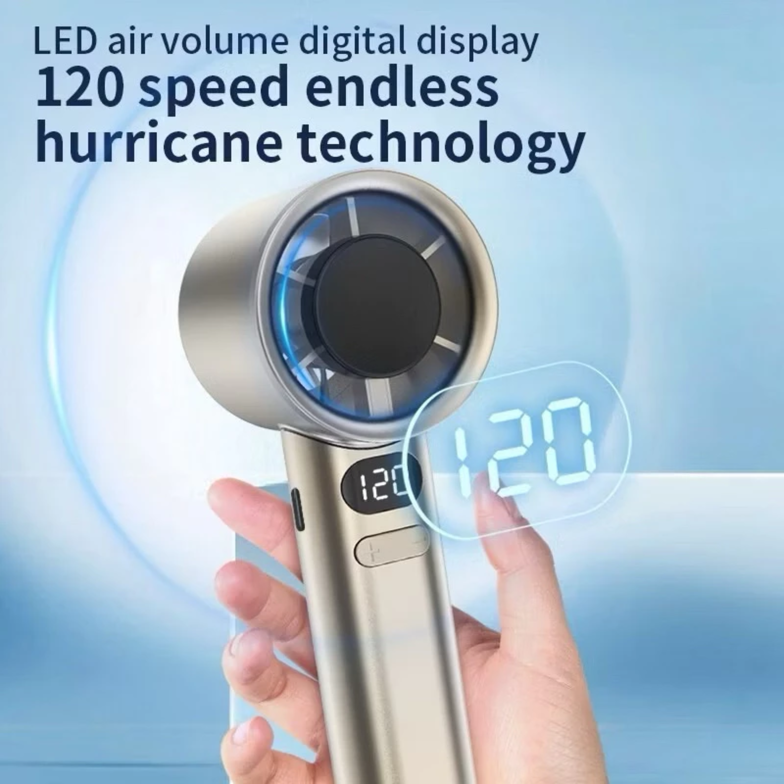 M11 Handheld Fan Portable Bladeless Mini Fan Rechargeable - Image 3