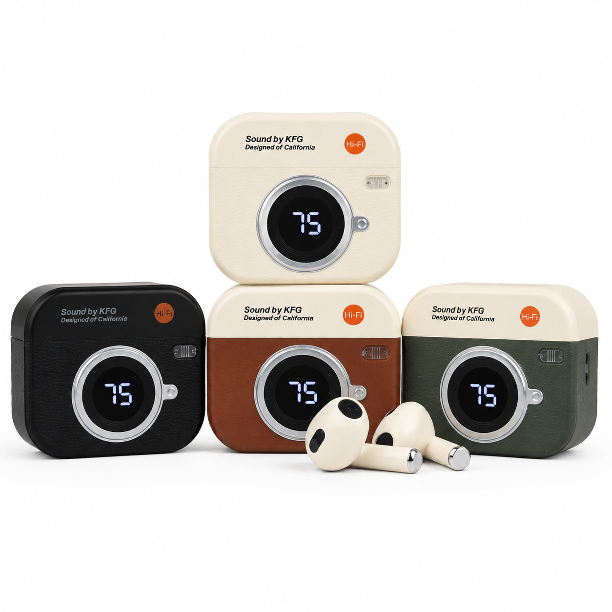 Q86 Retro Camera Design TWS Bluetooth Earbuds - Image 4