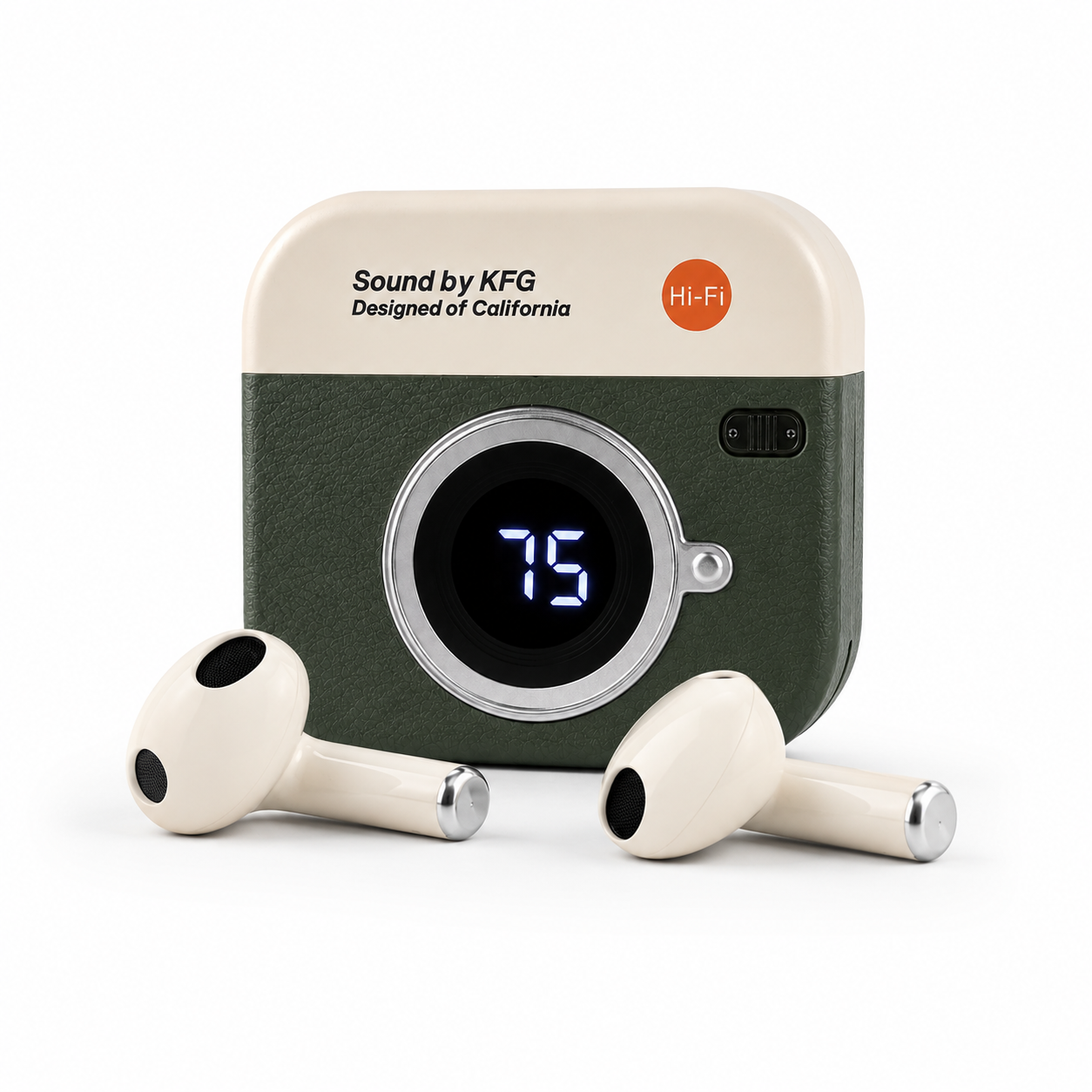 Q86 Retro Camera Design TWS Bluetooth Earbuds - Image 3