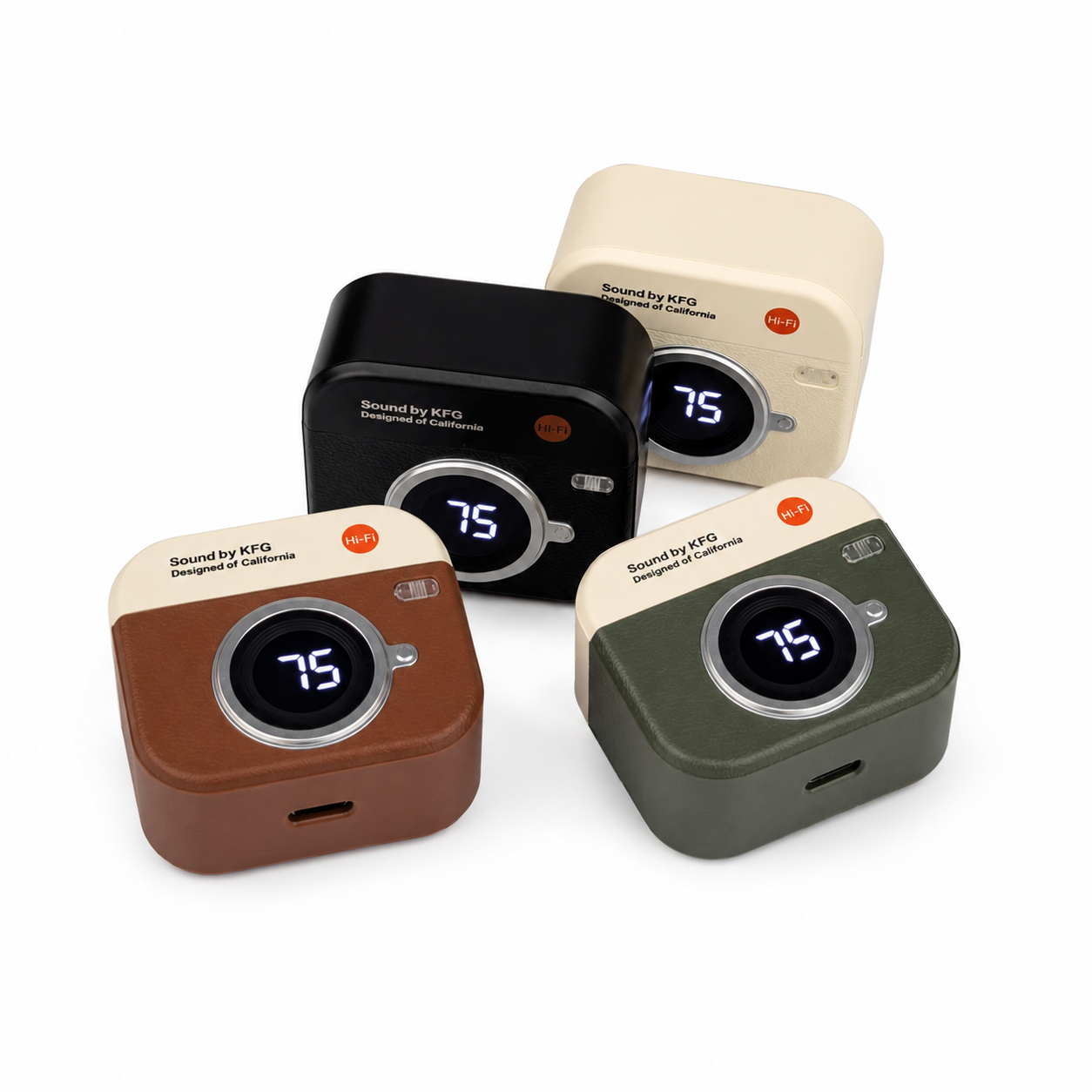 Q86 Retro Camera Design TWS Bluetooth Earbuds - Image 2