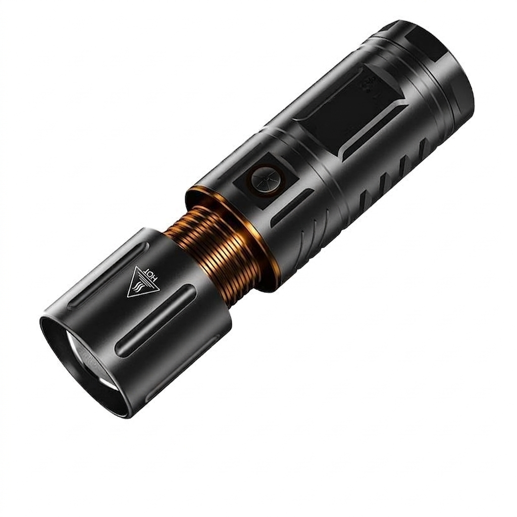 Rechargeable LED Flashlight with Telescopic Zoom & Power Bank Function - Image 5